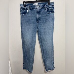 Abercrombie & Fitch Women's Blue Straight Leg Jeans